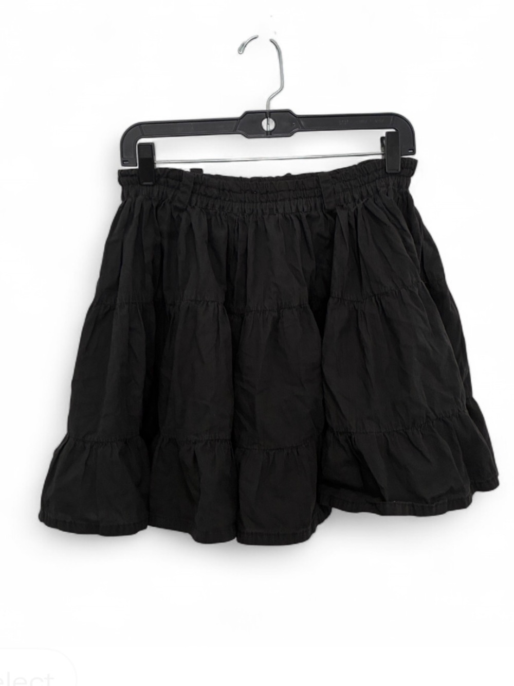 Vintage Rodeo Rodeo Black Tiered Boho Mini Skirt